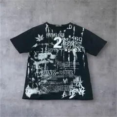 00s archive キーネック 両面プリント Tシャツ 英字のサムネイル