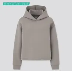 【UNIQLO】 ウルトラストレッチドライスウェットプルパーカ　グレー　S