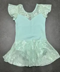 グリーン　レース　レオタード　キッズ