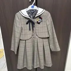 EAST BOY チェック柄 セーラー襟 ドレス 130