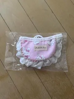 [큐트] 토끼무늬 펫타이 목걸이/ 고양이&소형견 악세사리 핑크