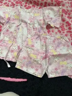 ハローキティ 甚平 95サイズ ピンク