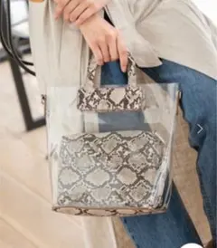 パイソン ハンドバッグ