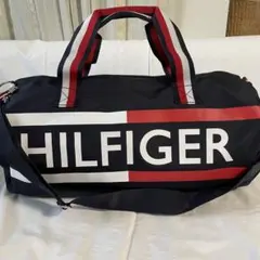 【新品】トミーヒルフィガー　ロゴ　ボストン　ネイビー　トリコロール