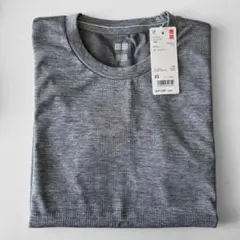 UNIQLO ユニクロ ドライEXクルーネックT 半袖 XS グレー
