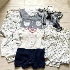 ロンパース・カバーオール 6点セット　女の子　まとめ売り