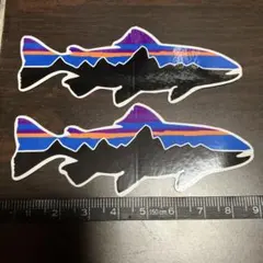 魚のシルエット ステッカーセット