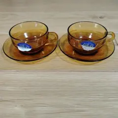 【昭和レトロ】アデリア　ティーカップ　2脚セット　匿名配送