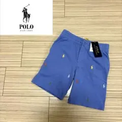 【タグ付き未使用】ポロバイラルフローレン　ポニーロゴ刺繍　ハーフパンツ　半ズボン