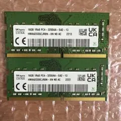 ノートPC用SKhynix PC4-3200AA 32GB(16GB×2枚)のサムネイル