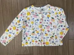 プチバトー　フルーツ柄カーディガン　104cm