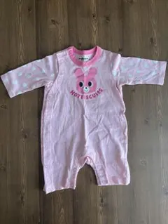 HOTBISCUITS ミキハウス　ピンクロンパース 70