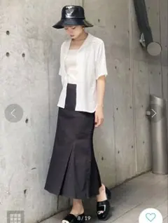 EMODA ブラック フレアロングスカート S マーメイドスカートのサムネイル