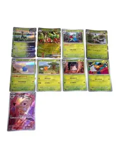 ポケモンカード 草タイプカード　9枚（写真参照） ※プレイ用