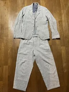wild frauleinグレー リネン セットアップ　シングルボタン