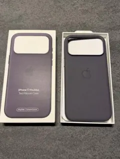 iPhone17 Pro Max 純正ケース　テックウーブンケース パープル