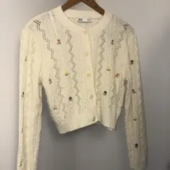 ZARA 花柄 カーディガン
