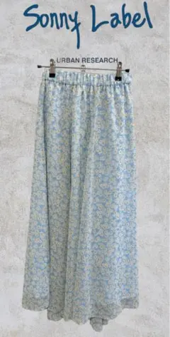 URBAN RESEARCH Sonny Label花柄 ロングフレア スカート