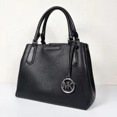 【美品】MICHAEL KORS マイケルコース ハンドバッグ ブラック MK