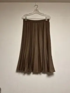 美品☆23区♡ブラウン プリーツロングスカートXL 日本製