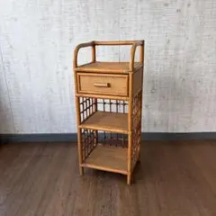昭和レトロ 木製ワイヤーキャビネット 飾り棚 収納棚 古家具 店舗什器