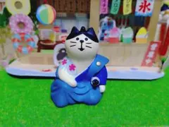 デコレ　コンコンブル　桜吹雪猫