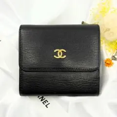 2023年購入⭐︎美品⭐︎CHANEL 三つ折り財布 ブラック シャネル CHANEL CHANEL 三つ折り財布 MATELASSE マトラッセ AP0230