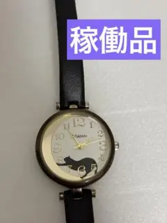 Nattito ナティート 腕時計 黒猫 三日月 レディース　ST-162のサムネイル