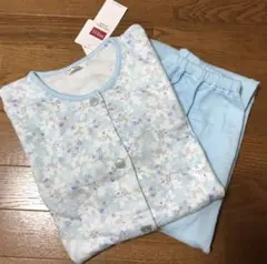 ワコール ウイング パジャマ 花柄 ブルー レディース 婦人 Lのサムネイル
