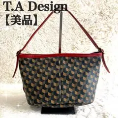 【美品】T.A Design ハンドバッグ ワンハンドルバッグ 総柄 PVCのサムネイル