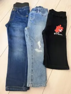 パンツ３点　デニム、GAP、ピグモンなどのサムネイル