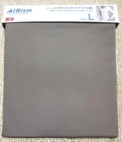 新品未使用】ユニクロエアリズムUVカットUネックTシャツ八分袖　カーキ　Lサイズ