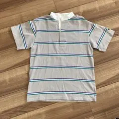 エーグル　AIGLE ボーダー半袖シャツ XSサイズ