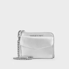 Rachel レイチェル フロントポケットジップアラウンドウォレット　シルバー