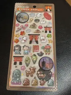 正規品　ボンボンドロップシール　和柄　古都めぐり