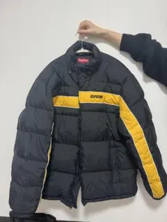 Supreme ダウンジャケット 黒/黄色