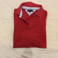 トミーヒルフィガー 赤 ポロシャツ