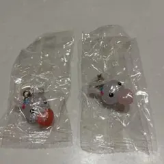 うさぎ ハート マスコット めじるしチャーム 2個セット