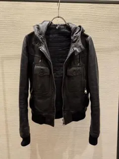 dior homme aw07 hooded leather jacket 44 - メルカリ