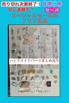 【大量】ハンドメイドパーツ まとめ売り 大容量 セット 資材整理 チャーム 金具