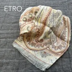 ETRO エトロ ストール マフラー スカーフ ペイズリー ロゴのサムネイル