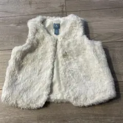 babyGap ホワイトファーベスト L（2-3歳）
