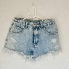 ハイウエスト ダメージデニム　ディッキーズ　Lサイズ