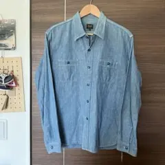 Gold シャンブレーシャツ Mサイズ マチ付き Made in Japanのサムネイル