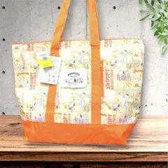 PEANUTSスヌーピー 保冷トートバック ウェットティッシュ　ポケット付