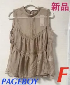 新品　PAGEBOYレーストップス 夏トップス 大人綺麗目トップス