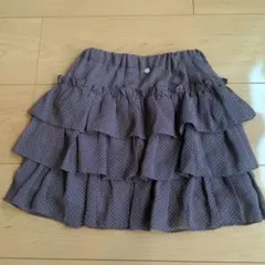 tartine et chocolat110サイズドットフリルティアードスカート