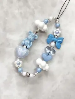 ビーズストラップ スマホストラップ 携帯ストラップ