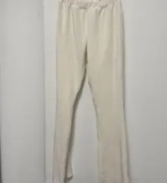 リブフレアパンツ