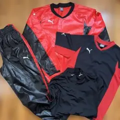 PUMA 上下ピステ・半袖ウェア・アンダーシャツ4セット　150cm